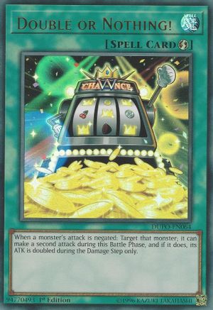 Double or Nothing! (DUPO-EN064) - Duel Power 1st Edition - Premium Yugioh Single from Konami - Just $0.34! Shop now at Game Crave Tournament Store