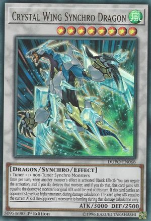 Crystal Wing Synchro Dragon (DUPO-EN068) - Duel Power 1st Edition - Premium Yugioh Single from Konami - Just $1.56! Shop now at Game Crave Tournament Store