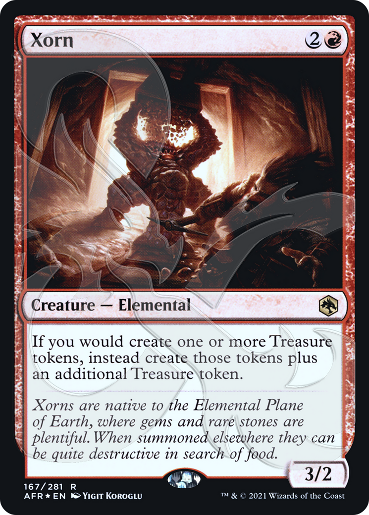 Xorn (PAFR-167A) - Adventures in the Forgotten Realms Promos Foil - Premium MTG Single from Wizards of the Coast - Just $27.99! Shop now at Game Crave Tournament Store