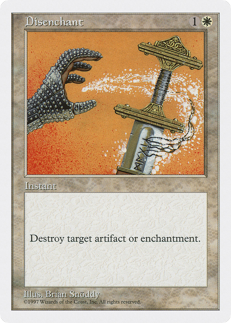 Disenchant (5ED-026) - Fifth Edition - Premium MTG Single from Wizards of the Coast - Just $0.08! Shop now at Game Crave Tournament Store