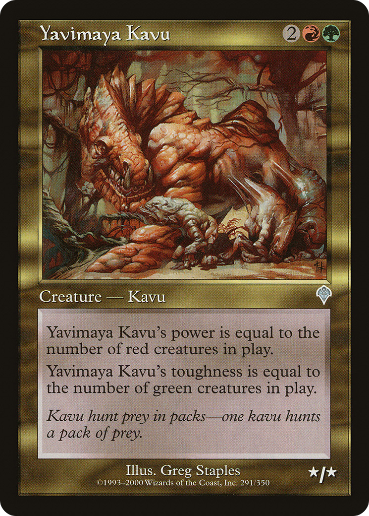 Yavimaya Kavu (INV-291) - Invasion - Premium MTG Single from Wizards of the Coast - Just $0.08! Shop now at Game Crave Tournament Store