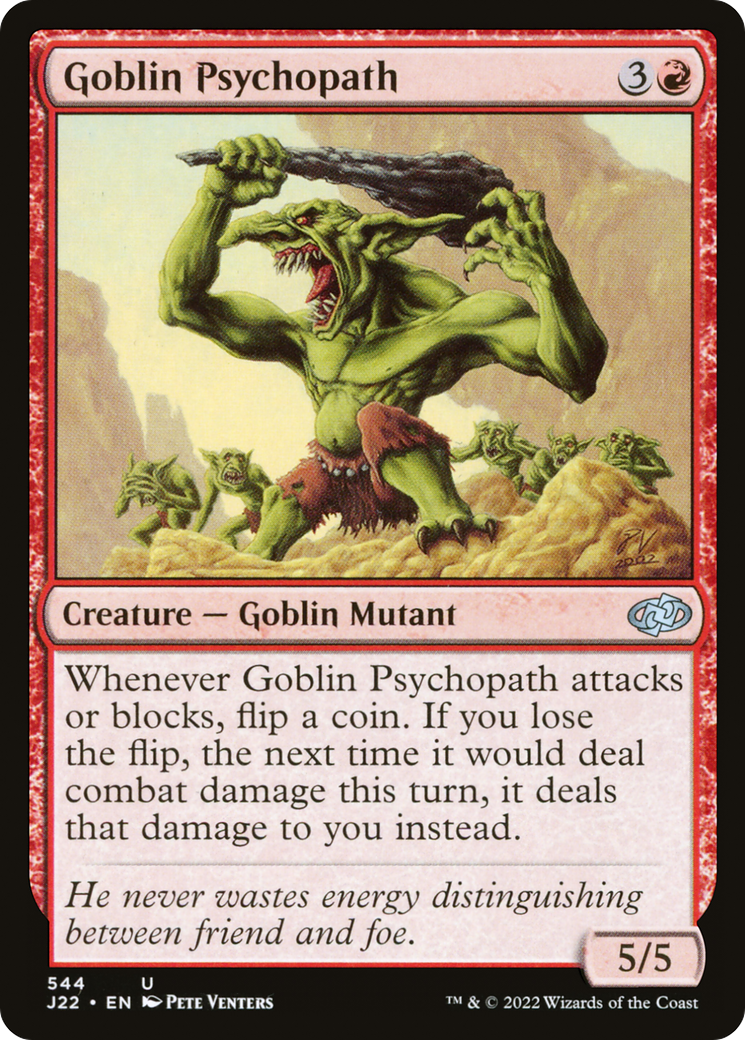 Goblin Psychopath (J22-544) - Jumpstart 2022 - Premium MTG Single from Wizards of the Coast - Just $0.08! Shop now at Game Crave Tournament Store