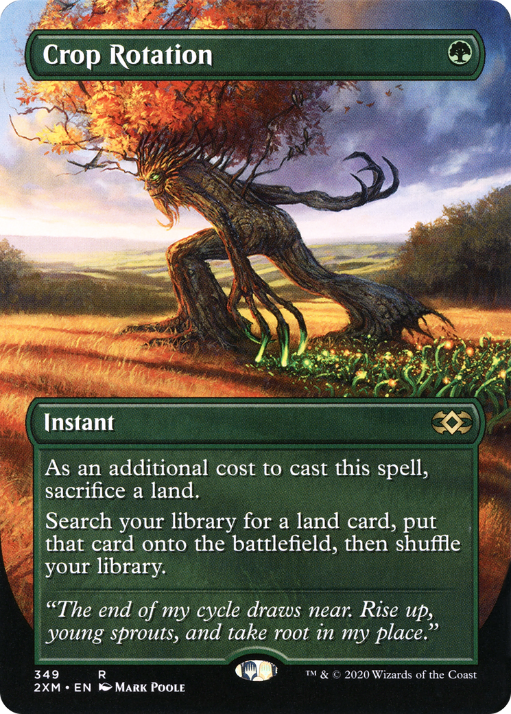 Crop Rotation (2XM-349) - Double Masters (Borderless) Foil - Premium MTG Single from Wizards of the Coast - Just $7.74! Shop now at Game Crave Tournament Store