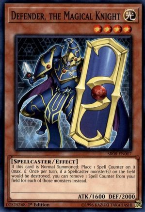 Defender, the Magical Knight (SR08-EN007) - Structure Deck: Order of the Spellcasters 1st Edition - Premium Yugioh Single from Konami - Just $0.27! Shop now at Game Crave Tournament Store