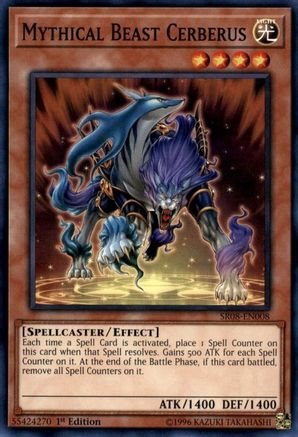 Mythical Beast Cerberus (SR08-EN008) - Structure Deck: Order of the Spellcasters 1st Edition - Premium Yugioh Single from Konami - Just $0.25! Shop now at Game Crave Tournament Store