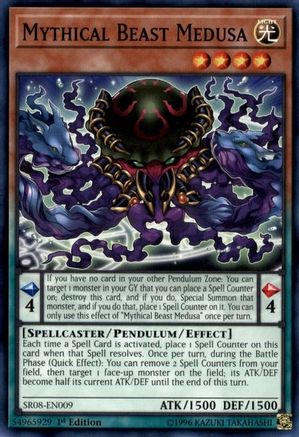 Mythical Beast Medusa (SR08-EN009) - Structure Deck: Order of the Spellcasters 1st Edition - Premium Yugioh Single from Konami - Just $0.18! Shop now at Game Crave Tournament Store