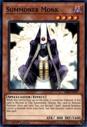 Summoner Monk (SR08-EN017) - Structure Deck: Order of the Spellcasters 1st Edition - Premium Yugioh Single from Konami - Just $0.25! Shop now at Game Crave Tournament Store