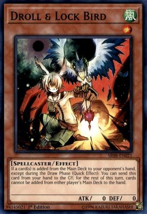 Droll & Lock Bird (SR08-EN021) - Structure Deck: Order of the Spellcasters 1st Edition - Premium Yugioh Single from Konami - Just $1.82! Shop now at Game Crave Tournament Store