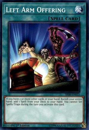 Left Arm Offering (SR08-EN033) - Structure Deck: Order of the Spellcasters 1st Edition - Premium Yugioh Single from Konami - Just $0.25! Shop now at Game Crave Tournament Store