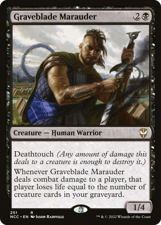 Graveblade Marauder (NCC-251) - New Capenna Commander - Premium MTG Single from Wizards of the Coast - Just $0.25! Shop now at Game Crave Tournament Store