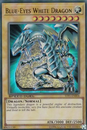 Blue-Eyes White Dragon (STP1-EN004) - Speed Duel: Tournament Pack 1 Unlimited - Premium Yugioh Single from Konami - Just $8.46! Shop now at Game Crave Tournament Store