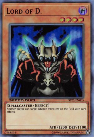Lord of D. (STP1-EN005) - Speed Duel: Tournament Pack 1 Unlimited - Premium Yugioh Single from Konami - Just $0.36! Shop now at Game Crave Tournament Store