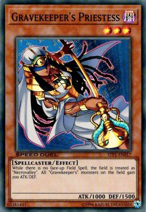 Gravekeeper's Priestess (STP1-EN017) - Speed Duel: Tournament Pack 1 Unlimited - Premium Yugioh Single from Konami - Just $0.34! Shop now at Game Crave Tournament Store