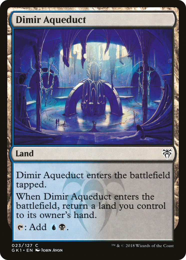 Dimir Aqueduct (GK1-023) - GRN Guild Kit - Premium MTG Single from Wizards of the Coast - Just $0.08! Shop now at Game Crave Tournament Store