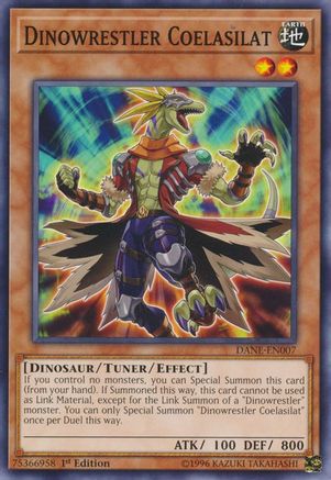 Dinowrestler Coelasilat (DANE-EN007) - Dark Neostorm Unlimited - Premium Yugioh Single from Konami - Just $0.25! Shop now at Game Crave Tournament Store