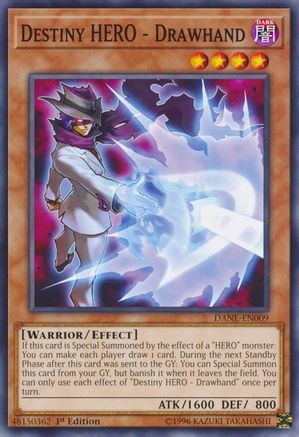 Destiny HERO - Drawhand (DANE-EN009) - Dark Neostorm Unlimited - Premium Yugioh Single from Konami - Just $0.23! Shop now at Game Crave Tournament Store