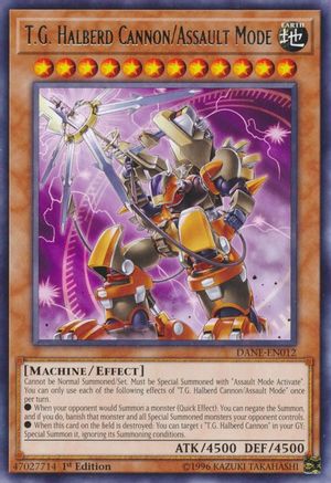 T.G. Halberd Cannon/Assault Mode (DANE-EN012) - Dark Neostorm Unlimited - Premium Yugioh Single from Konami - Just $0.25! Shop now at Game Crave Tournament Store