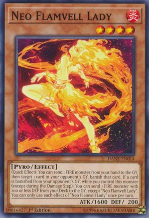 Neo Flamvell Lady (DANE-EN014) - Dark Neostorm Unlimited - Premium Yugioh Single from Konami - Just $0.25! Shop now at Game Crave Tournament Store