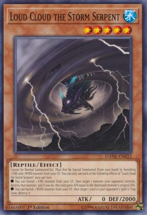 Loud Cloud the Storm Serpent (DANE-EN022) - Dark Neostorm 1st Edition - Premium Yugioh Single from Konami - Just $0.25! Shop now at Game Crave Tournament Store