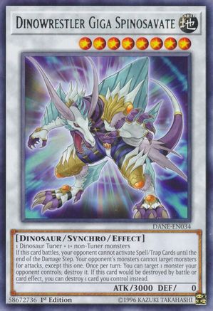 Dinowrestler Giga Spinosavate (DANE-EN034) - Dark Neostorm Unlimited - Premium Yugioh Single from Konami - Just $0.25! Shop now at Game Crave Tournament Store