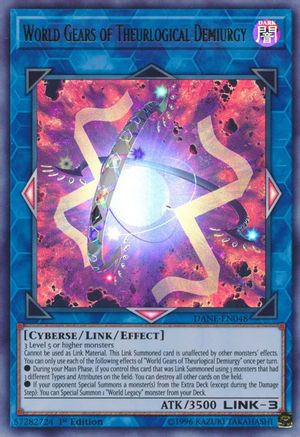 World Gears of Theurlogical Demiurgy (DANE-EN048) - Dark Neostorm Unlimited - Premium Yugioh Single from Konami - Just $0.61! Shop now at Game Crave Tournament Store