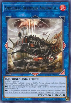 Amphibious Swarmship Amblowhale (DANE-EN050) - Dark Neostorm 1st Edition - Premium Yugioh Single from Konami - Just $1.70! Shop now at Game Crave Tournament Store