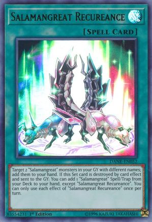 Salamangreat Recureance (DANE-EN052) - Dark Neostorm 1st Edition - Premium Yugioh Single from Konami - Just $0.30! Shop now at Game Crave Tournament Store