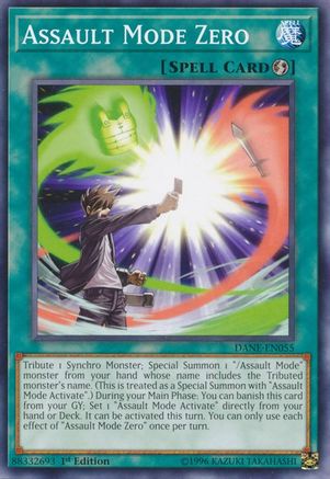 Assault Mode Zero (DANE-EN055) - Dark Neostorm 1st Edition - Premium Yugioh Single from Konami - Just $0.08! Shop now at Game Crave Tournament Store