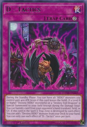 D - Tactics (DANE-EN069) - Dark Neostorm 1st Edition - Premium Yugioh Single from Konami - Just $0.26! Shop now at Game Crave Tournament Store