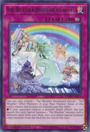The Weather Rainbowed Canvas (DANE-EN073) - Dark Neostorm 1st Edition - Premium Yugioh Single from Konami - Just $0.25! Shop now at Game Crave Tournament Store