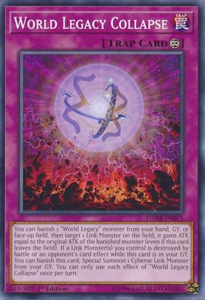 World Legacy Collapse (DANE-EN075) - Dark Neostorm Unlimited - Premium Yugioh Single from Konami - Just $0.25! Shop now at Game Crave Tournament Store