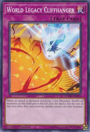 World Legacy Cliffhanger (DANE-EN076) - Dark Neostorm Unlimited - Premium Yugioh Single from Konami - Just $0.25! Shop now at Game Crave Tournament Store
