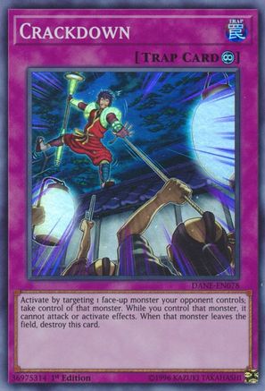 Crackdown (DANE-EN078) - Dark Neostorm 1st Edition - Premium Yugioh Single from Konami - Just $0.50! Shop now at Game Crave Tournament Store