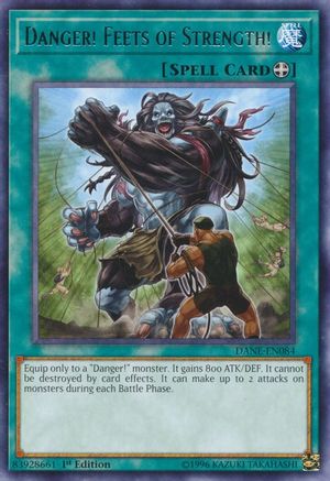 Danger! Feets of Strength! (DANE-EN084) - Dark Neostorm 1st Edition - Premium Yugioh Single from Konami - Just $0.25! Shop now at Game Crave Tournament Store