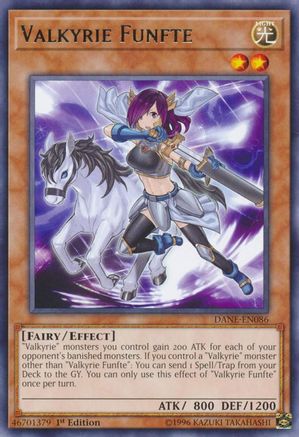 Valkyrie Funfte (DANE-EN086) - Dark Neostorm Unlimited - Premium Yugioh Single from Konami - Just $0.25! Shop now at Game Crave Tournament Store