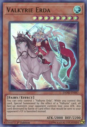 Valkyrie Erda (DANE-EN087) - Dark Neostorm Unlimited - Premium Yugioh Single from Konami - Just $0.29! Shop now at Game Crave Tournament Store