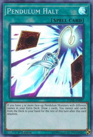 Pendulum Halt (DANE-EN097) - Dark Neostorm 1st Edition - Premium Yugioh Single from Konami - Just $0.25! Shop now at Game Crave Tournament Store