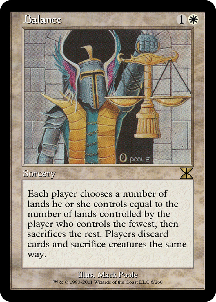 Balance (ME4-006) - Masters Edition IV - Premium MTG Single from Wizards of the Coast - Just $0! Shop now at Game Crave Tournament Store