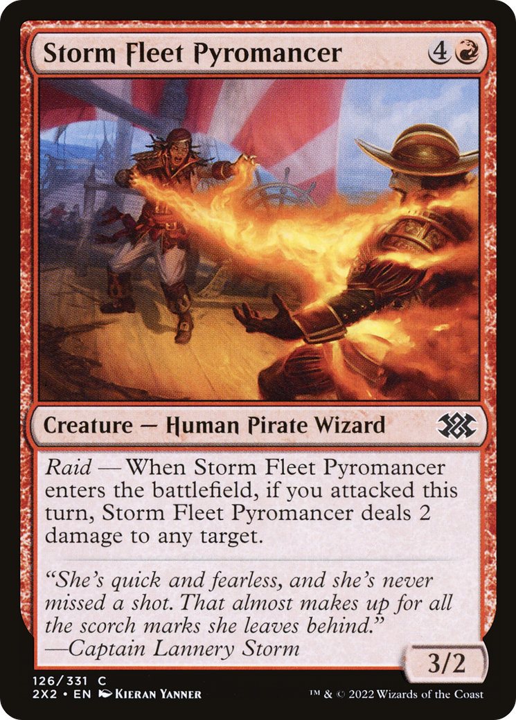 Storm Fleet Pyromancer (2X2-126) - Double Masters 2022 - Premium MTG Single from Wizards of the Coast - Just $0.08! Shop now at Game Crave Tournament Store