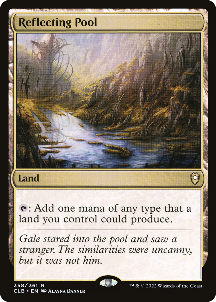 Reflecting Pool (CLB-358) - Commander Legends: Battle for Baldur's Gate Foil - Premium MTG Single from Wizards of the Coast - Just $1.99! Shop now at Game Crave Tournament Store