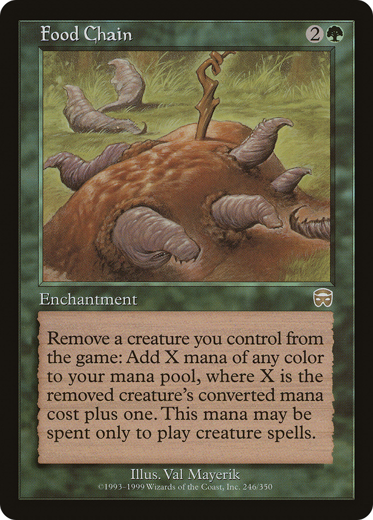 Food Chain (MMQ-246) - Mercadian Masques Foil - Premium MTG Single from Wizards of the Coast - Just $59.40! Shop now at Game Crave Tournament Store