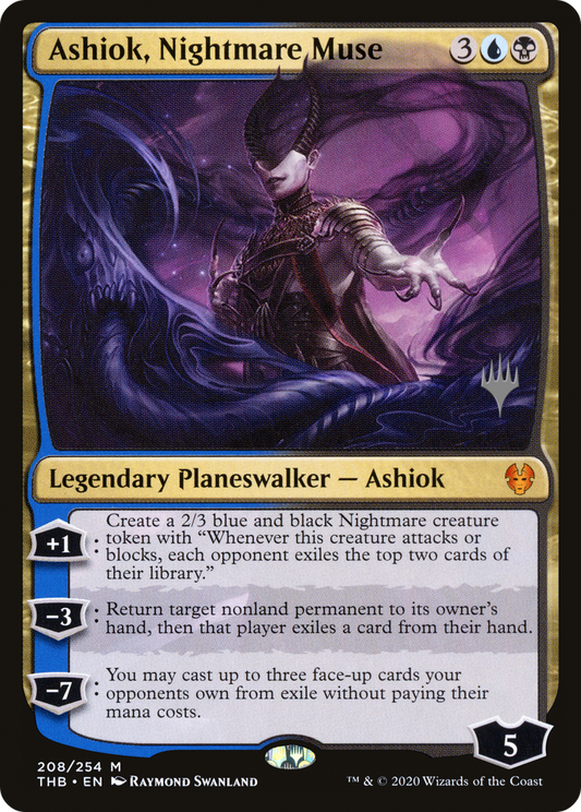 Ashiok, Nightmare Muse (PTHB-208P) - Theros Beyond Death Promos - Premium MTG Single from Wizards of the Coast - Just $1.97! Shop now at Game Crave Tournament Store