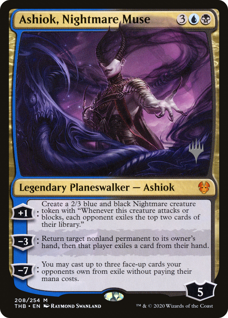 Ashiok, Nightmare Muse (PTHB-208P) - Theros Beyond Death Promos Foil - Premium MTG Single from Wizards of the Coast - Just $1.20! Shop now at Game Crave Tournament Store