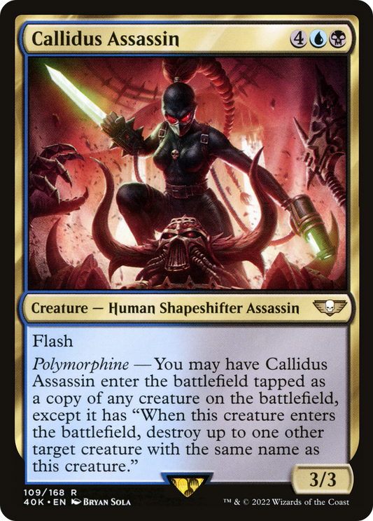Callidus Assassin (40K-109) - Warhammer 40,000 Commander - Premium MTG Single from Wizards of the Coast - Just $3.08! Shop now at Game Crave Tournament Store
