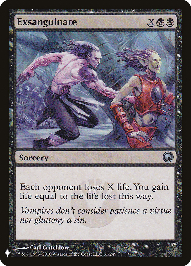 Exsanguinate (MB1-651) - Mystery Booster - Premium MTG Single from Wizards of the Coast - Just $0.23! Shop now at Game Crave Tournament Store