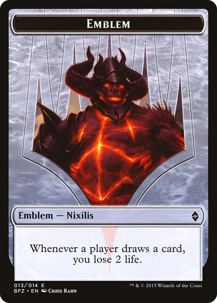 Ob Nixilis Reignited Emblem (TBFZ-013) - Battle for Zendikar Tokens - Premium MTG Single from Wizards of the Coast - Just $0.08! Shop now at Game Crave Tournament Store