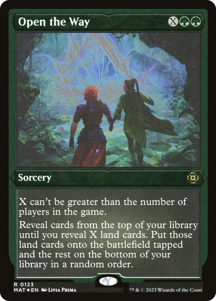 Open the Way (MAT-123) - March of the Machine: The Aftermath Etched Foil - Premium MTG Single from Wizards of the Coast - Just $1.41! Shop now at Game Crave Tournament Store