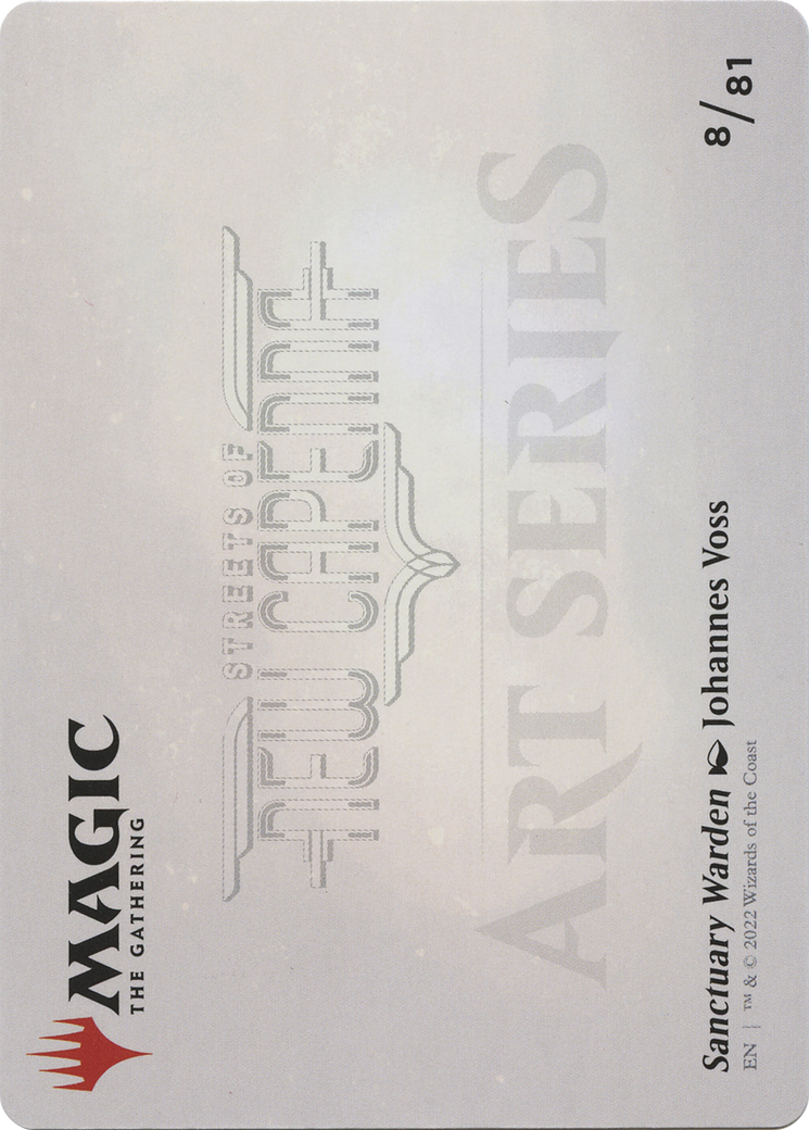 Sanctuary Warden // Sanctuary Warden (ASNC-008) - New Capenna Art Series (Borderless) Foil - Premium MTG Single from Wizards of the Coast - Just $0! Shop now at Game Crave Tournament Store
