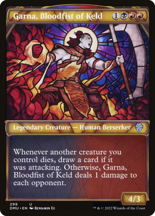 Garna, Bloodfist of Keld (DMU-299) - Dominaria United: (Showcase) - Premium MTG Single from Wizards of the Coast - Just $0.08! Shop now at Game Crave Tournament Store