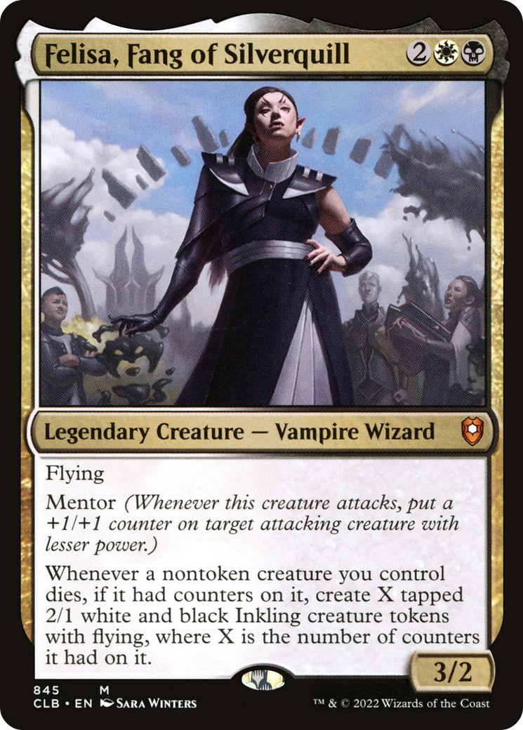 Felisa, Fang of Silverquill (CLB-845) - Commander Legends: Battle for Baldur's Gate - Premium MTG Single from Wizards of the Coast - Just $0.34! Shop now at Game Crave Tournament Store